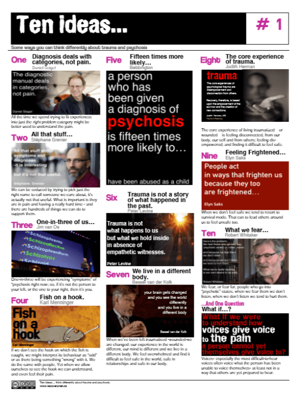 Ten ideas... psychosis #1